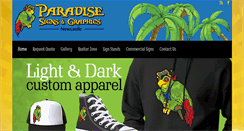 Desktop Screenshot of paradisesignsonline.com