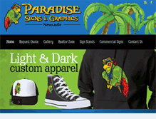 Tablet Screenshot of paradisesignsonline.com